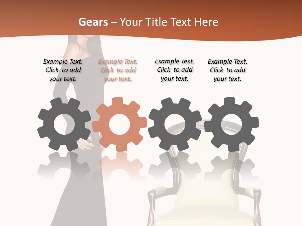 Elegance Indoors Women PowerPoint Template