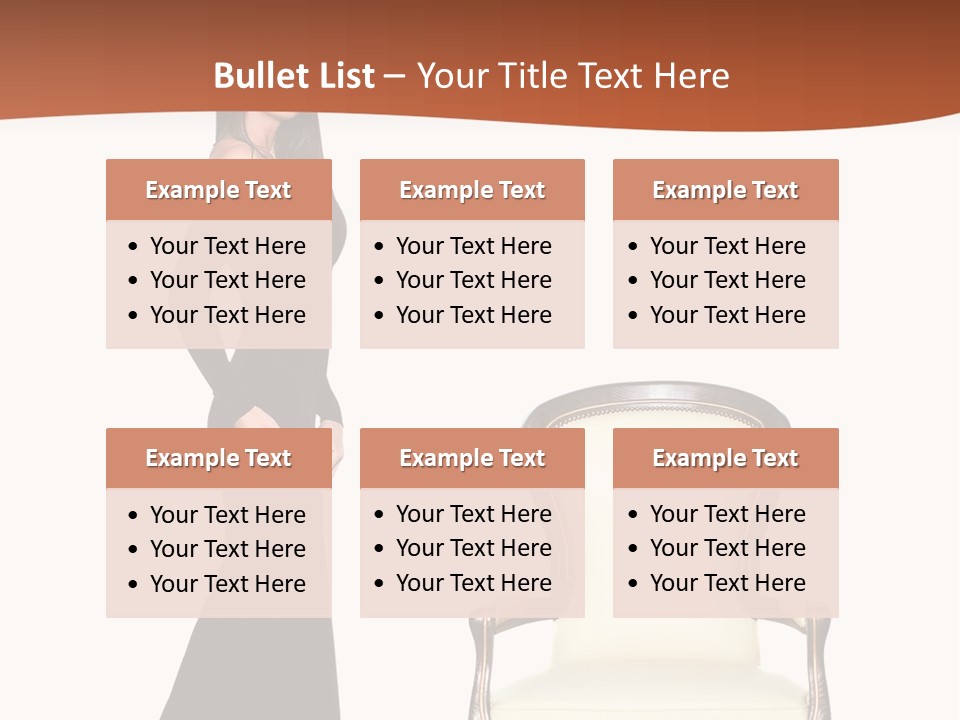 Elegance Indoors Women PowerPoint Template