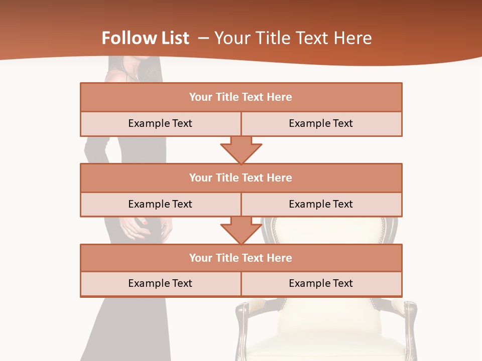 Elegance Indoors Women PowerPoint Template