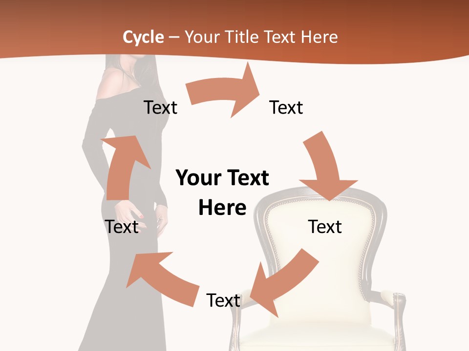 Elegance Indoors Women PowerPoint Template