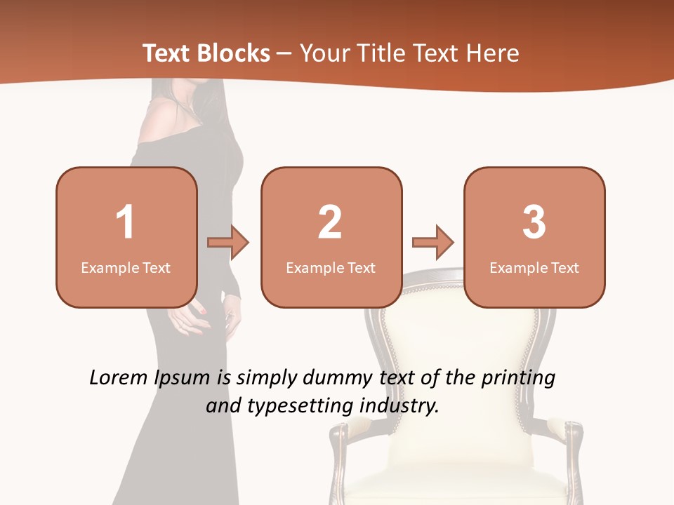 Elegance Indoors Women PowerPoint Template