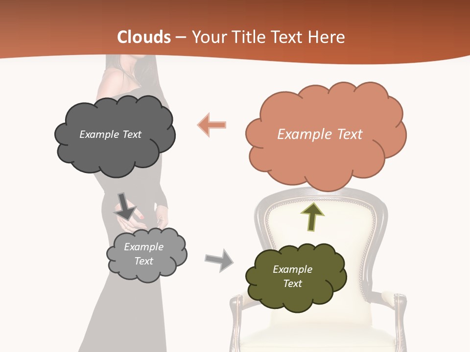 Elegance Indoors Women PowerPoint Template