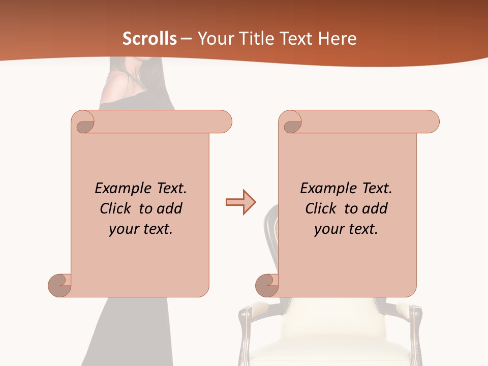 Elegance Indoors Women PowerPoint Template