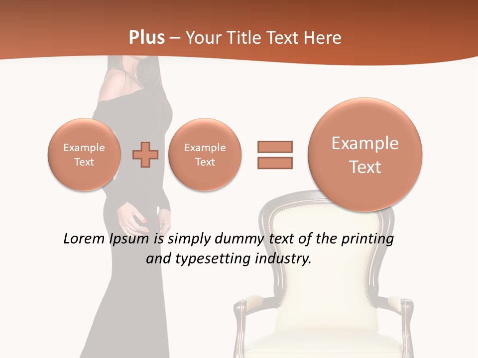 Elegance Indoors Women PowerPoint Template