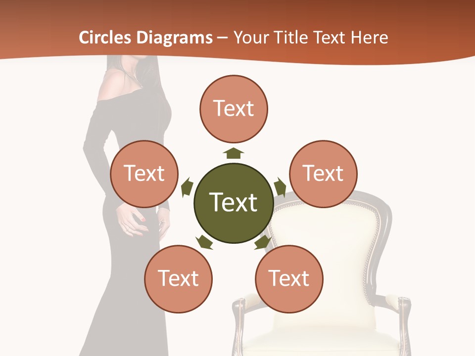 Elegance Indoors Women PowerPoint Template