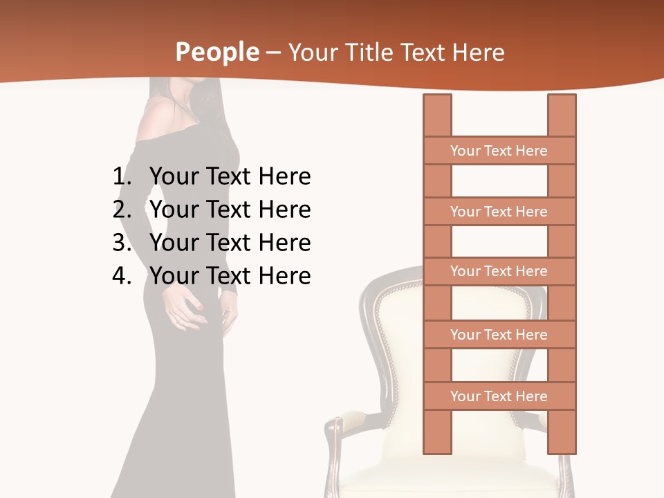 Elegance Indoors Women PowerPoint Template
