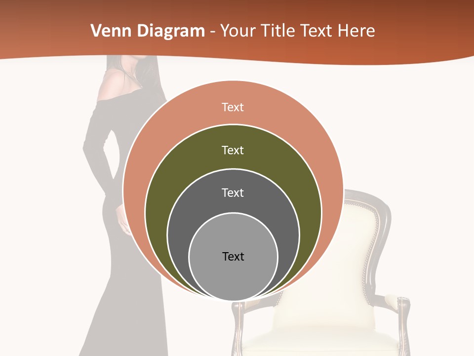 Elegance Indoors Women PowerPoint Template