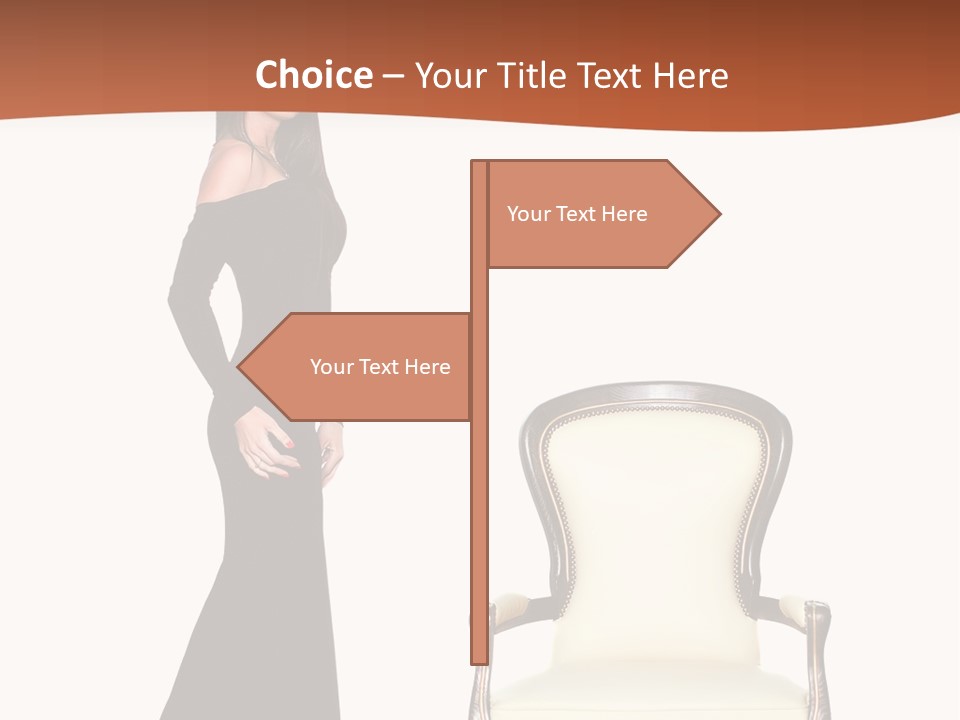 Elegance Indoors Women PowerPoint Template