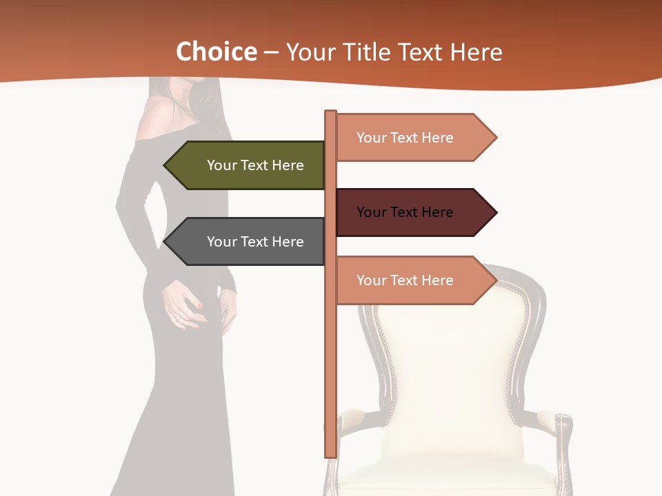 Elegance Indoors Women PowerPoint Template