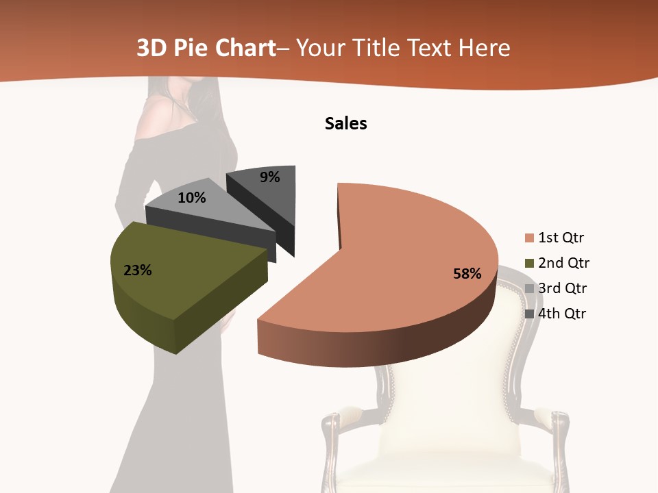 Elegance Indoors Women PowerPoint Template