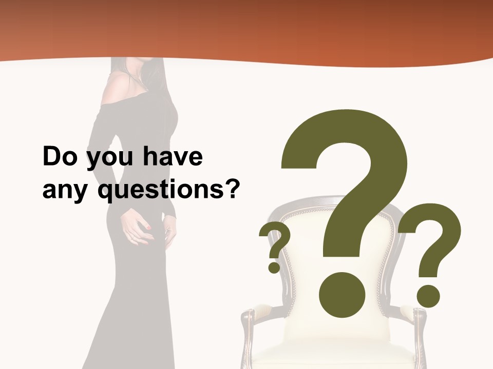 Elegance Indoors Women PowerPoint Template