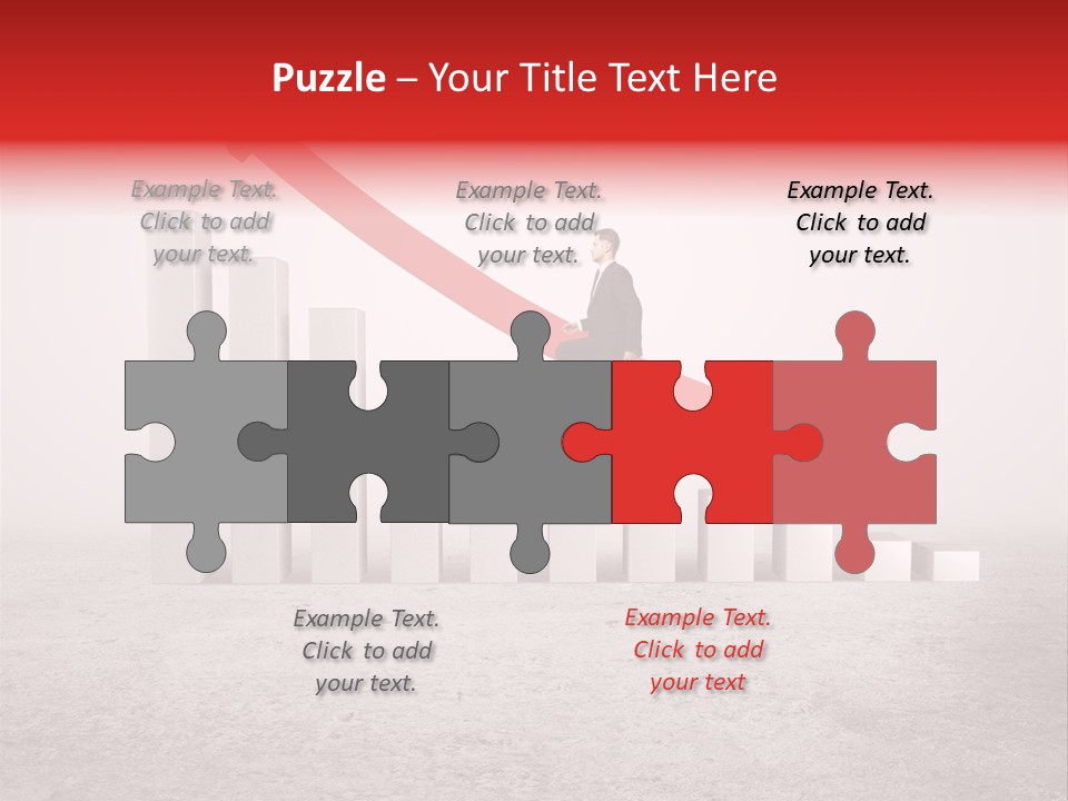 Arrow Moving Continental PowerPoint Template