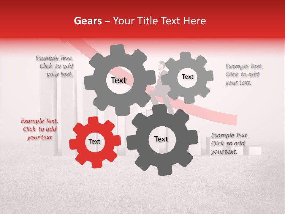 Arrow Moving Continental PowerPoint Template
