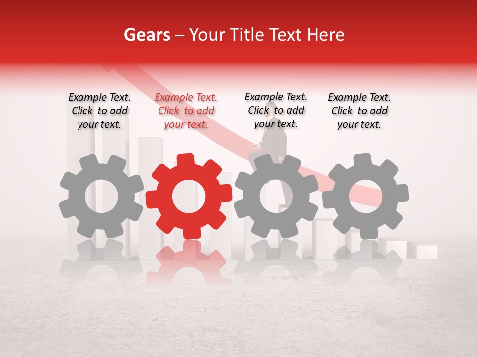 Arrow Moving Continental PowerPoint Template