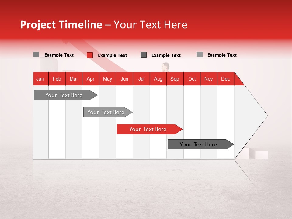 Arrow Moving Continental PowerPoint Template