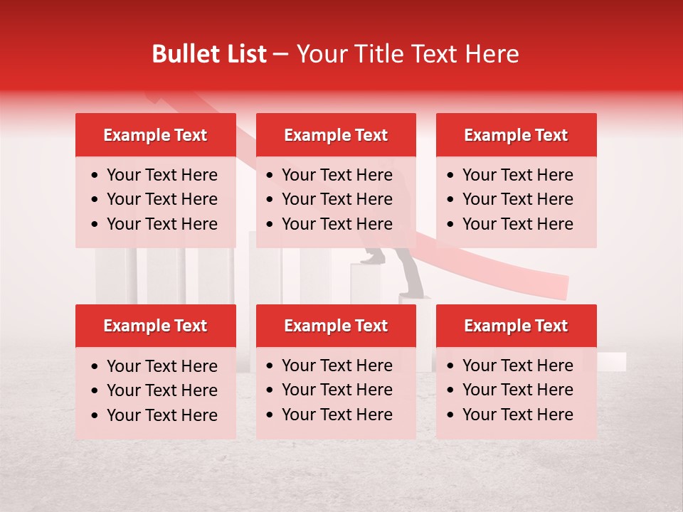 Arrow Moving Continental PowerPoint Template