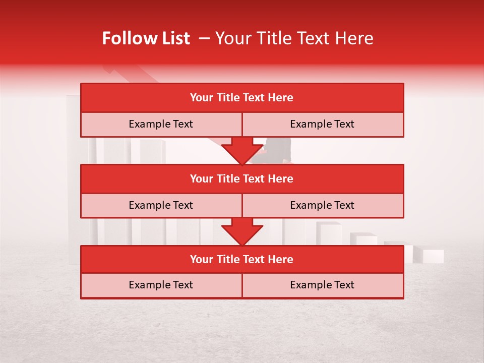 Arrow Moving Continental PowerPoint Template