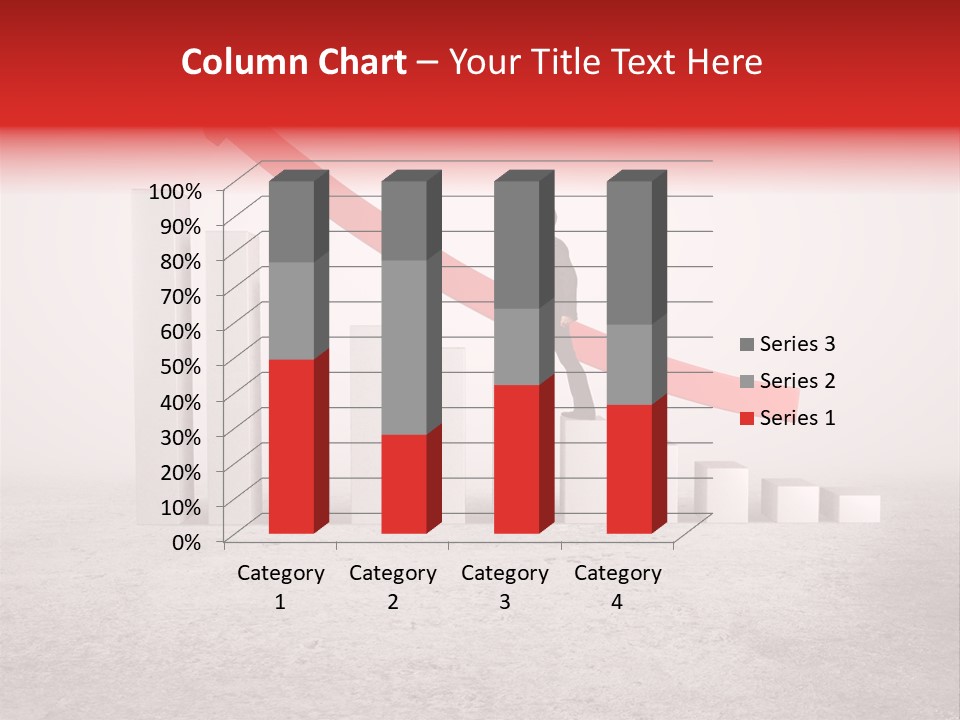 Arrow Moving Continental PowerPoint Template