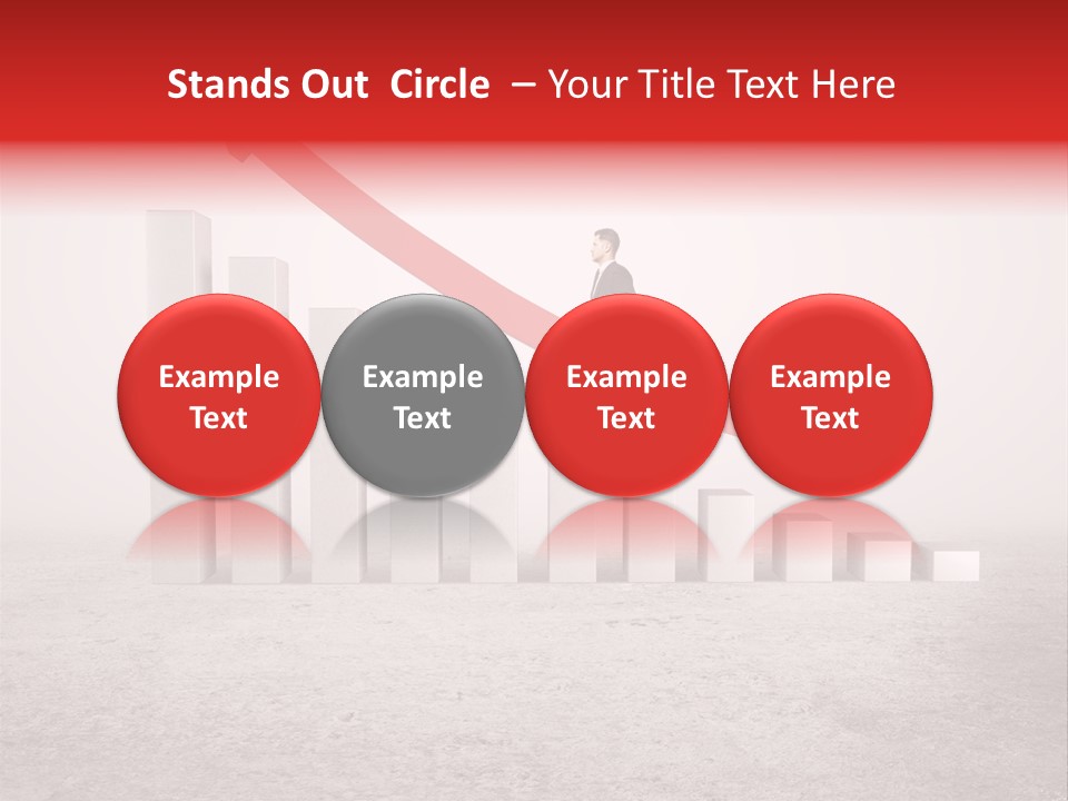 Arrow Moving Continental PowerPoint Template