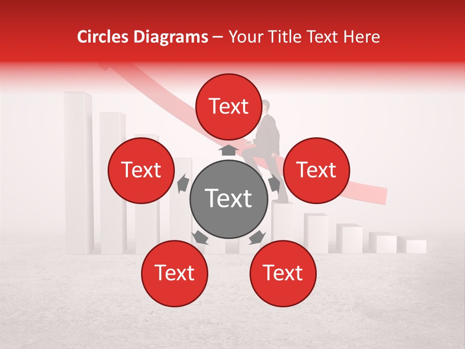 Arrow Moving Continental PowerPoint Template