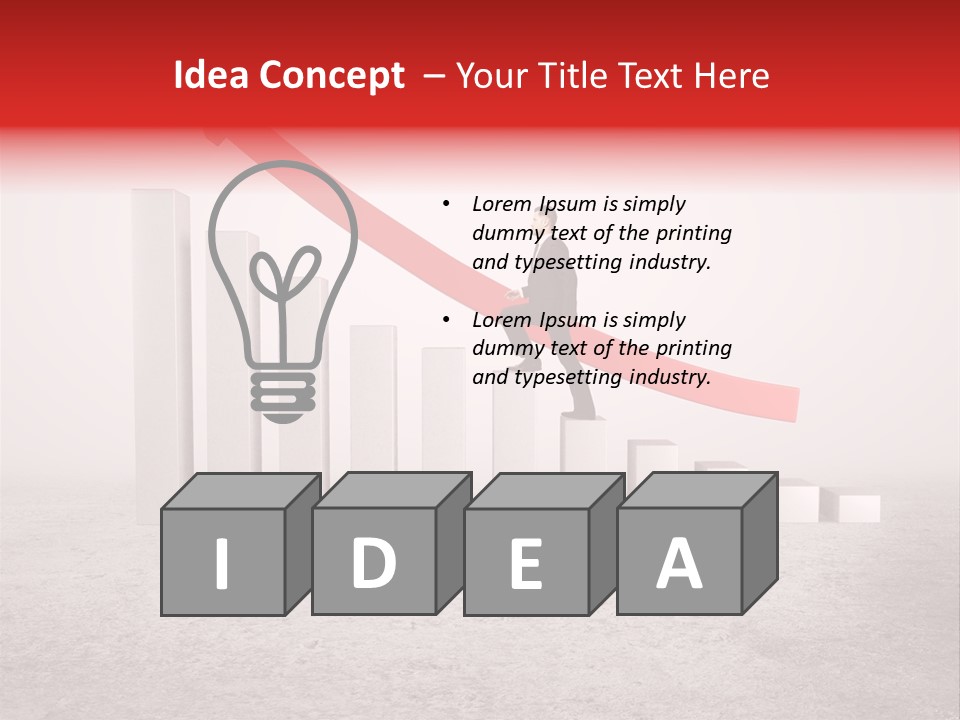 Arrow Moving Continental PowerPoint Template