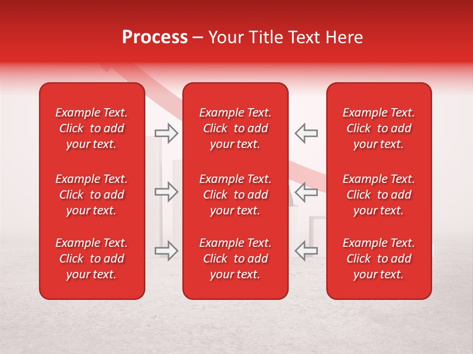 Arrow Moving Continental PowerPoint Template