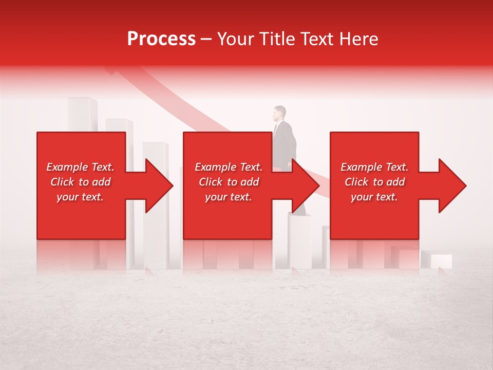 Arrow Moving Continental PowerPoint Template