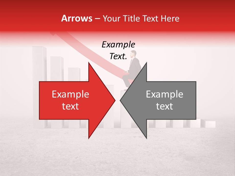 Arrow Moving Continental PowerPoint Template
