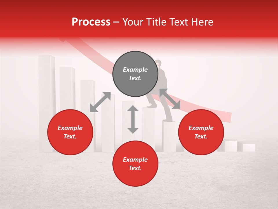 Arrow Moving Continental PowerPoint Template