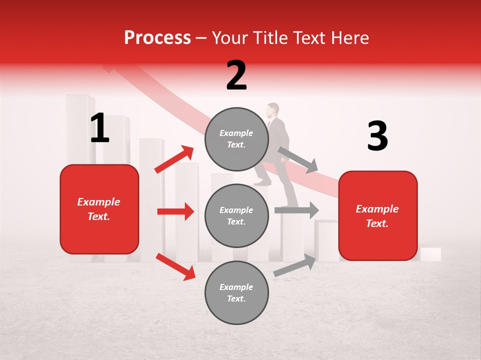 Arrow Moving Continental PowerPoint Template