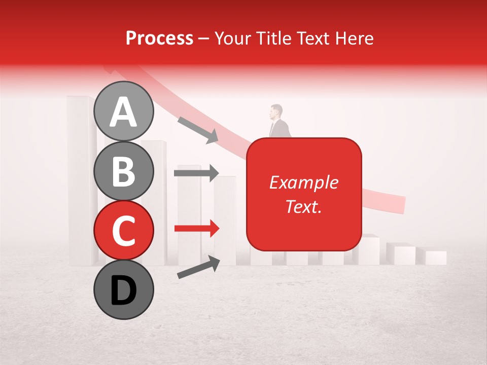 Arrow Moving Continental PowerPoint Template