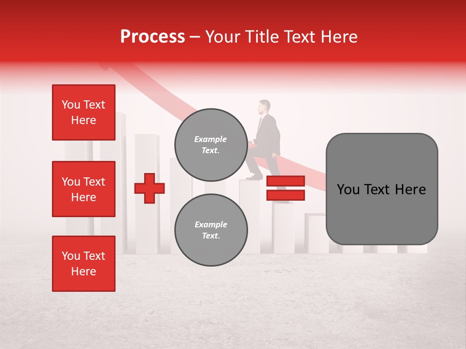 Arrow Moving Continental PowerPoint Template