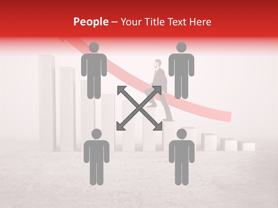 Arrow Moving Continental PowerPoint Template