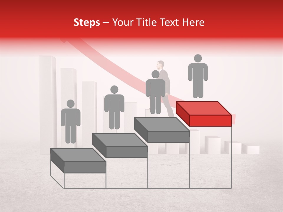 Arrow Moving Continental PowerPoint Template