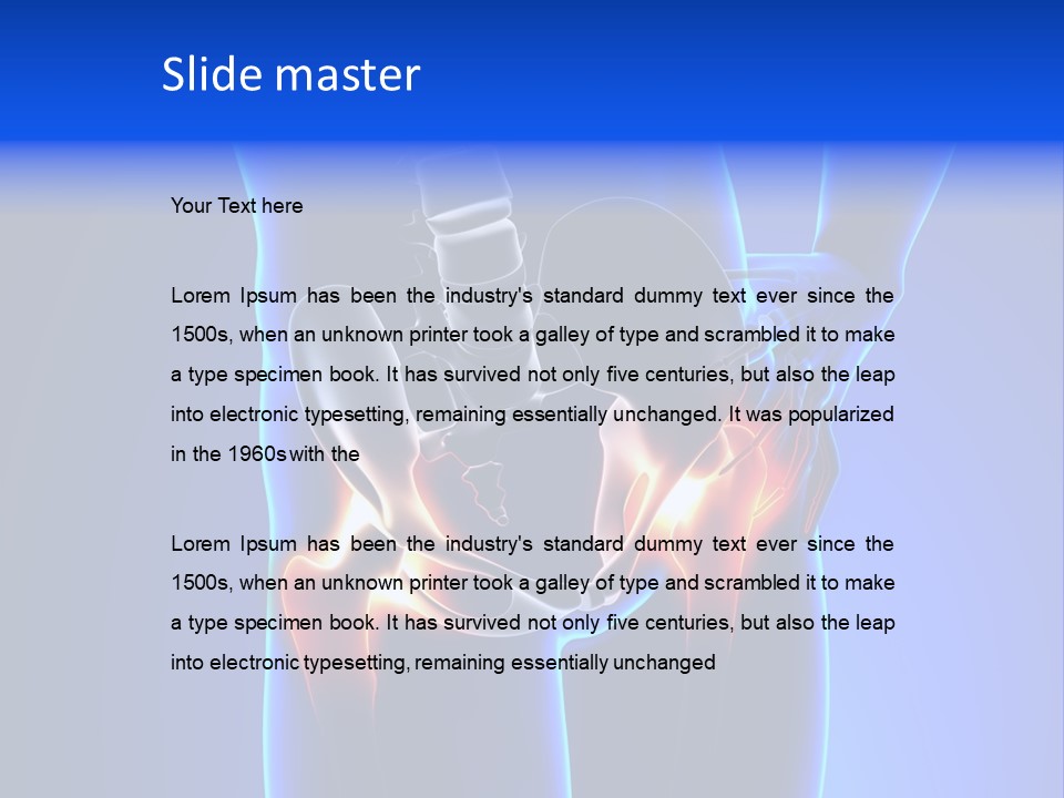 Leg Bone Medical PowerPoint Template