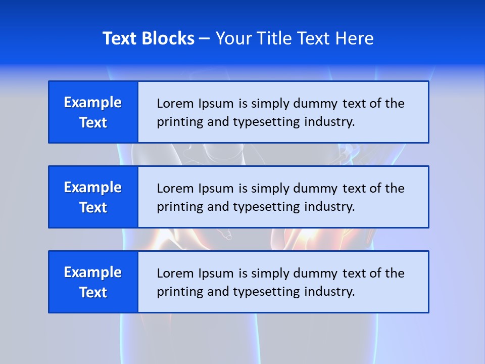 Leg Bone Medical PowerPoint Template