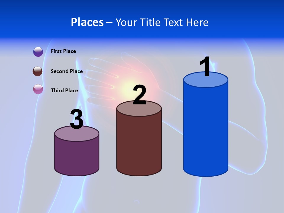 Businessman Human Heart Attack PowerPoint Template