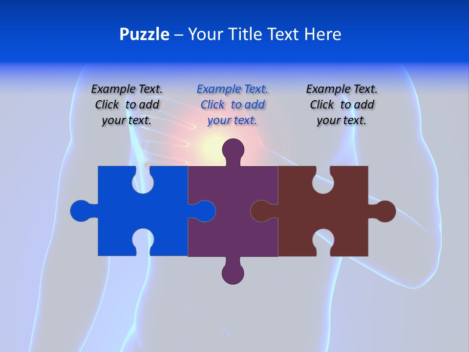 Businessman Human Heart Attack PowerPoint Template