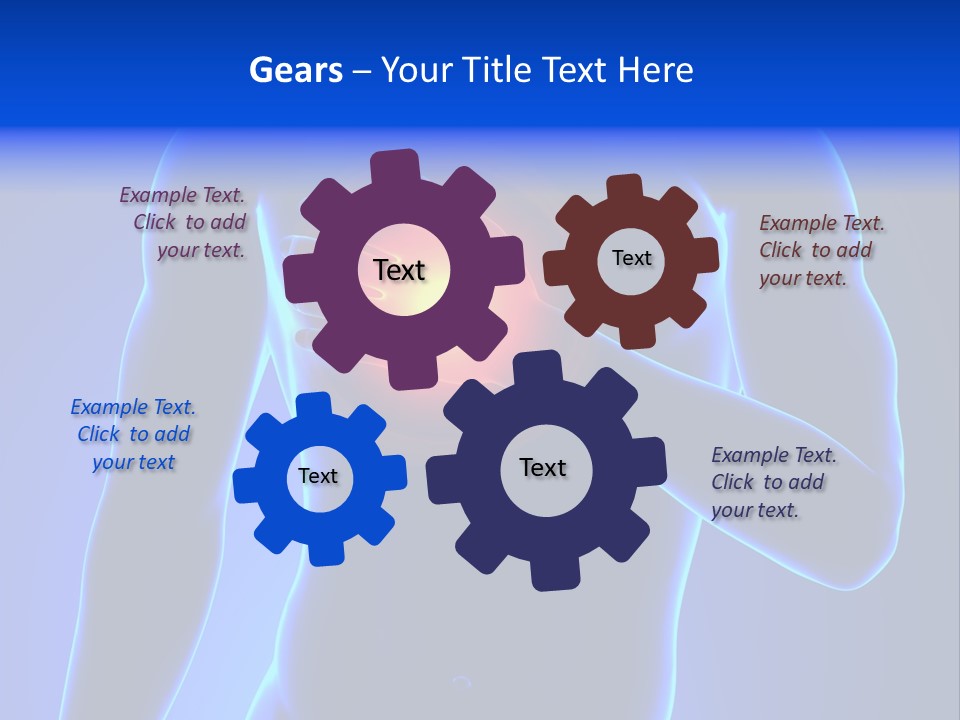 Businessman Human Heart Attack PowerPoint Template