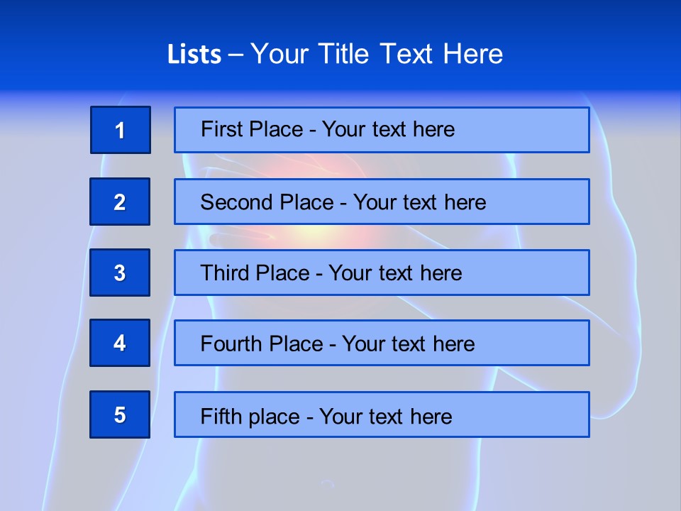 Businessman Human Heart Attack PowerPoint Template