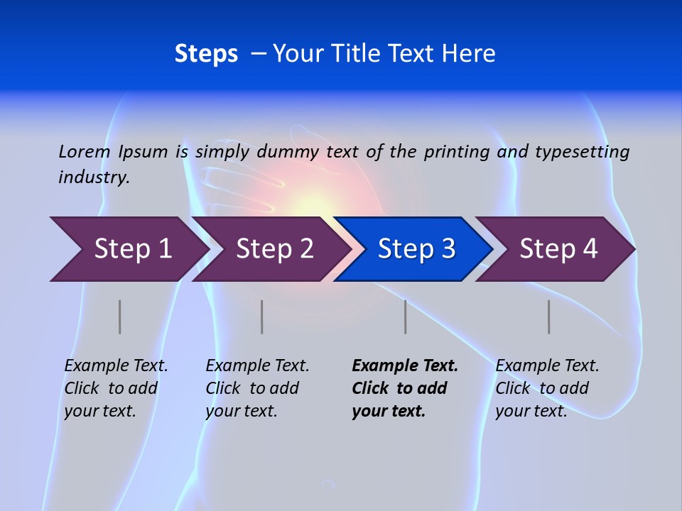 Businessman Human Heart Attack PowerPoint Template