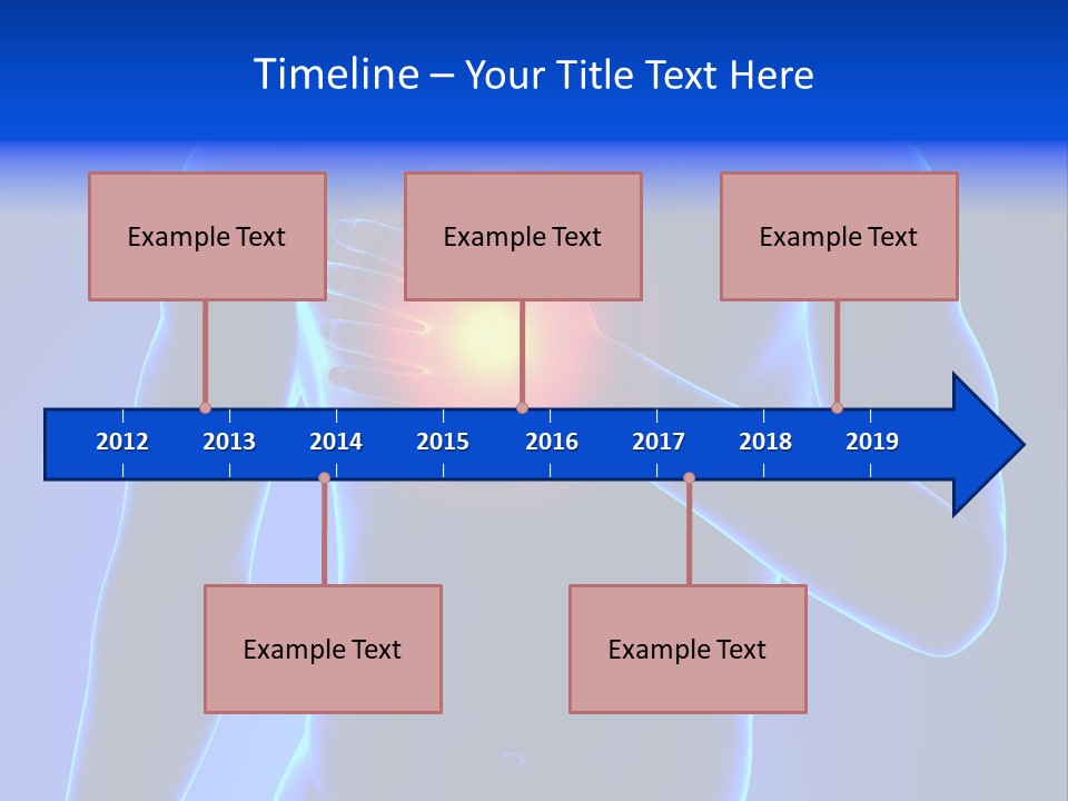 Businessman Human Heart Attack PowerPoint Template
