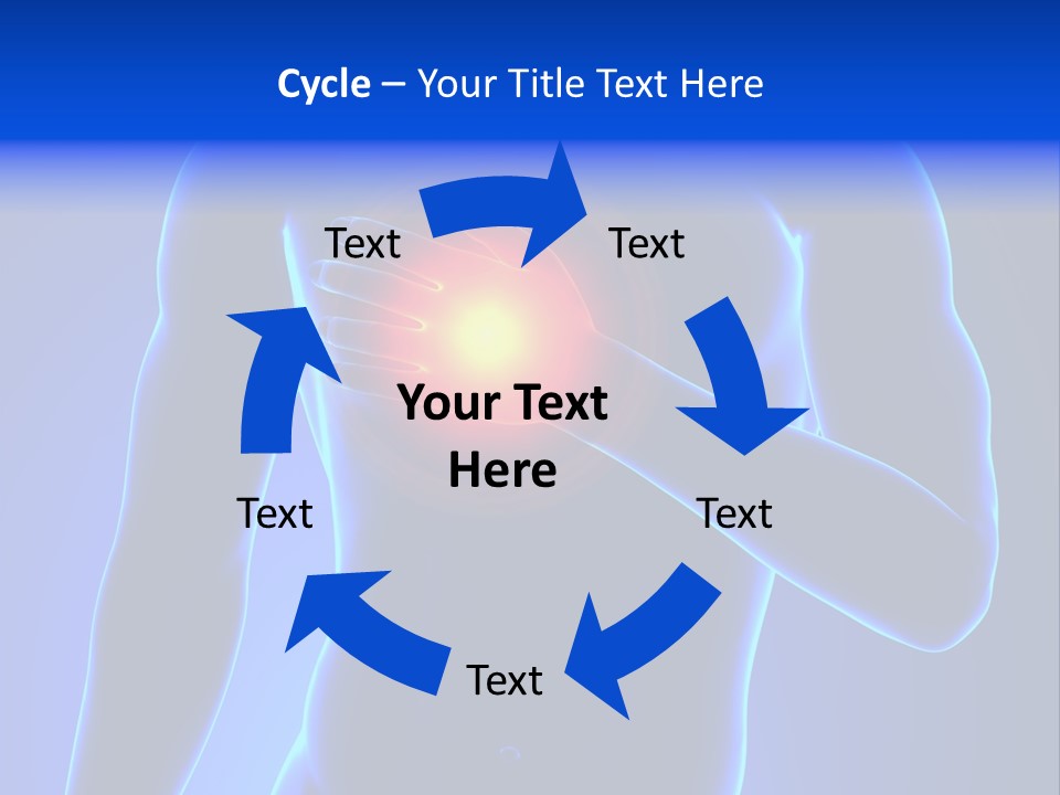 Businessman Human Heart Attack PowerPoint Template