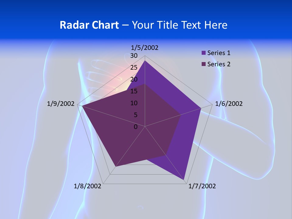 Businessman Human Heart Attack PowerPoint Template