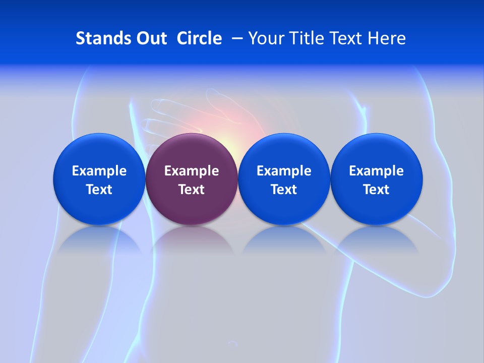 Businessman Human Heart Attack PowerPoint Template