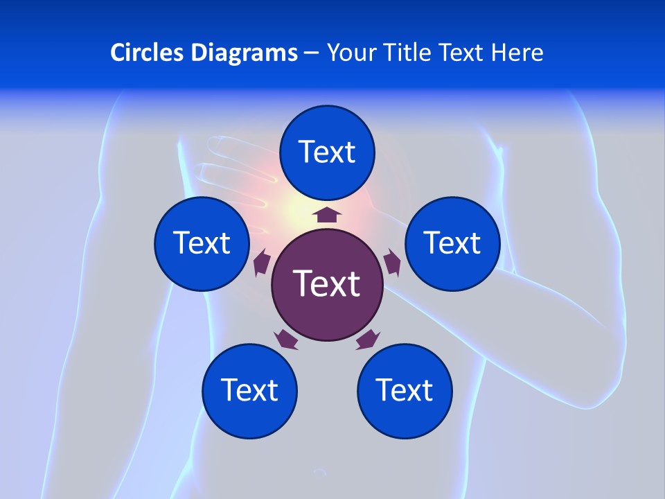 Businessman Human Heart Attack PowerPoint Template