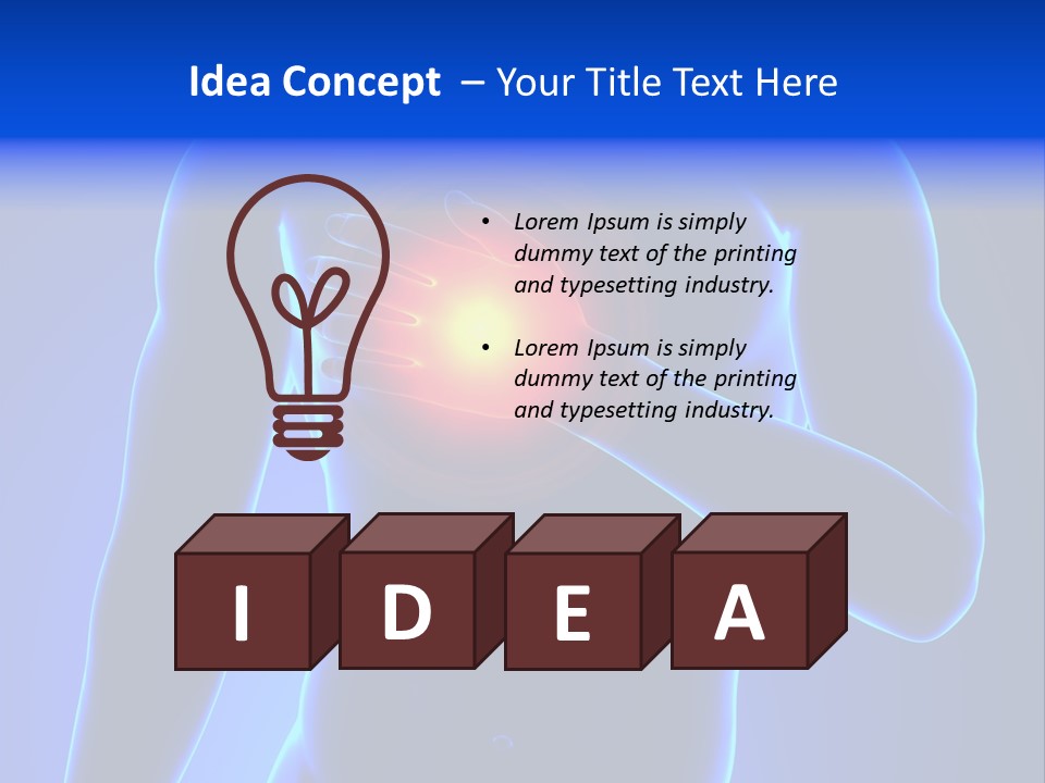 Businessman Human Heart Attack PowerPoint Template