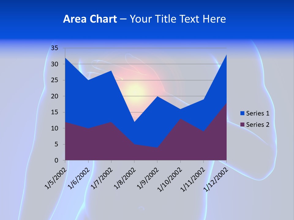 Businessman Human Heart Attack PowerPoint Template