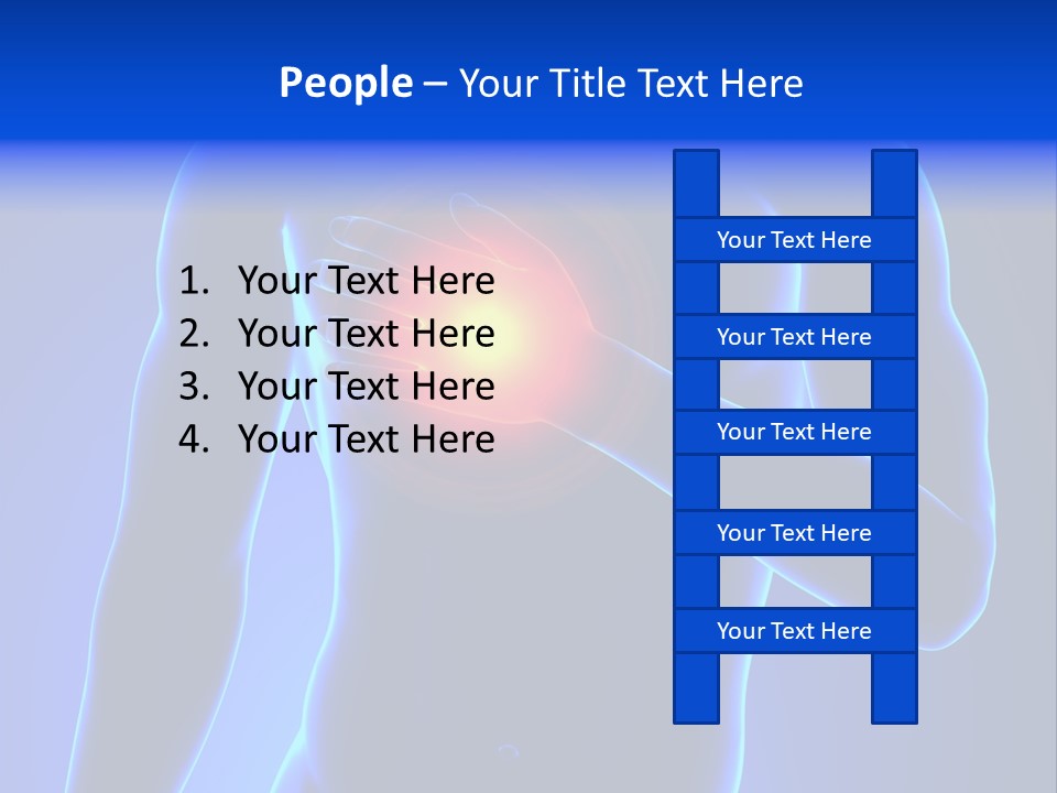Businessman Human Heart Attack PowerPoint Template