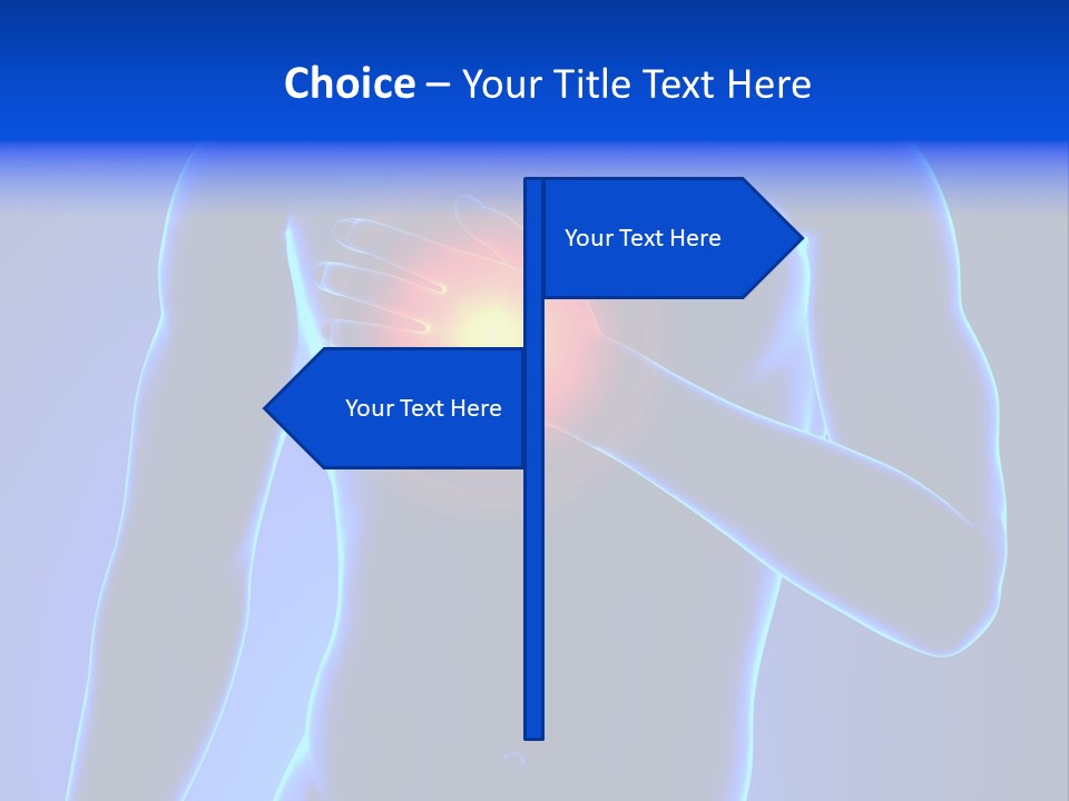 Businessman Human Heart Attack PowerPoint Template